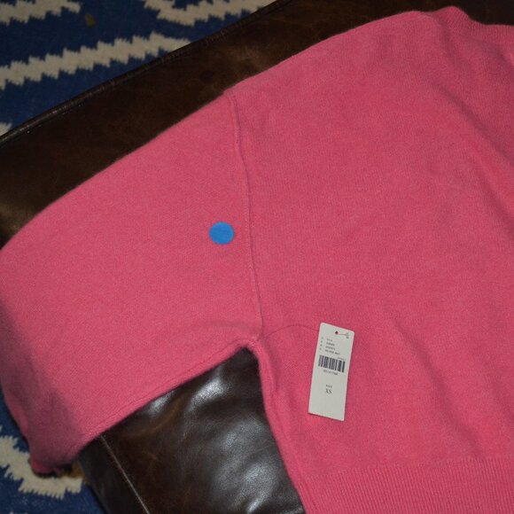 NWT Anthropologie Pilcro The Alani Cashmere Sweater Pullover Paris PINK XS - Picture 16 of 16